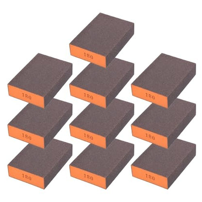 10Pcs 180Grit Sanding Sponges, Wet Dry Sanding Blocks - size: 180Grit