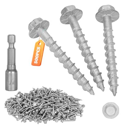 Mech.Galv.#9 x 1-1/2" Joist Hanger Screws-500 Qty,SD Connector Screws - color: Galvanized, size: #9 1-1/2''
