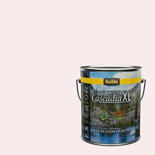 Rodda Paint CASCADIA XL Exterior Satin Paint & Primer in One, 1-Gallon, Cotton Candy - color: Cotton Candy, size: 128 Fl Oz (Pack of 1)