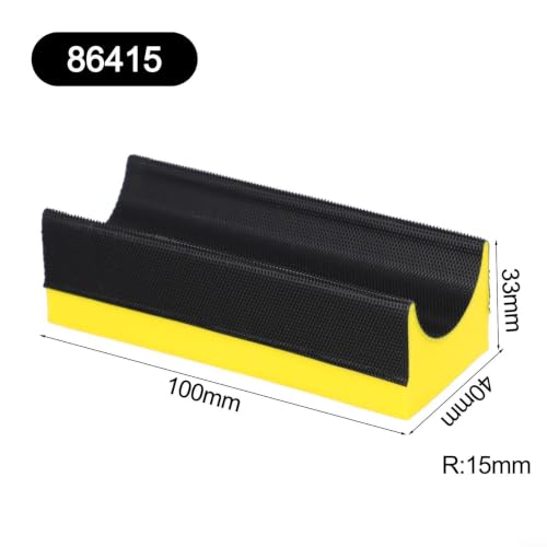Soft Foam Sanding Block For Wood, Interchangeable Pads For Moldings - size: 86415