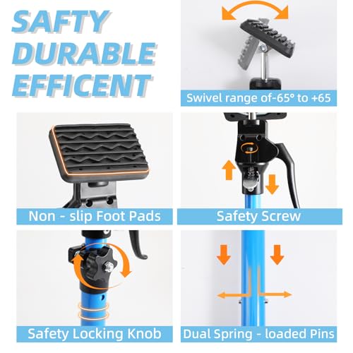 Aluminum Handle Cabinet Jack for Installing Cabinets 4PC,15.8-23.6 Inches 200LB Load Capacity Hand Support System,Premium Adjustable Cabinet Lift Jack&Support Pole,Perfect for DIY Enthusiasts - size: Short15.8-23.6INCH 4Pc