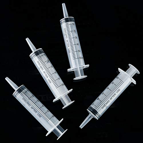 Boao 10 Pack Plastic Syringes Without Needle for Epoxy Resin,60 Ml - size: 60 ML
