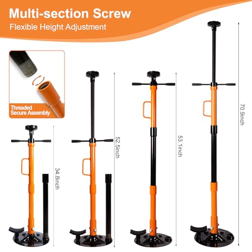 Underhoist Jack Stand, 1 Ton Support Stand with 2 Replaceable Saddles