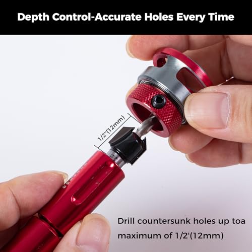 Countersink Drill Bit Set 9-Piece - 82° TCT Carbide Bits - size: Countersink Drill Bit -PRO