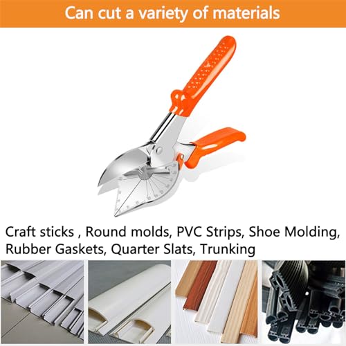 Miter Shears for Wood Trim Molding, Quarter Round Cutting Tool Crafting