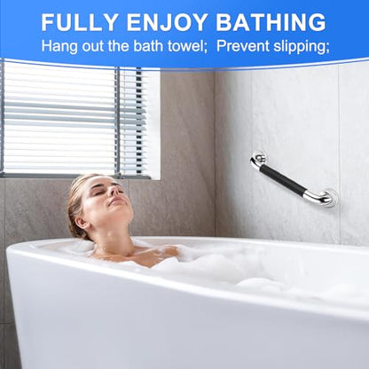 Gotega 16 Inch Shower Grab Bars for Seniors, Anti Slip Handicap Grab Bars - size: 16 Inch