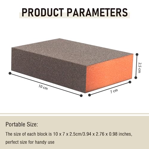 Sanding Sponge, 180 Grit Assortment Sanding Block - size: 180grit - 6pcs