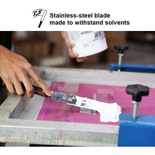 Ecotex® Stainless Steel Screen Printing Spatula 12" - Plastisol Ink Knife - size: 2 Pack