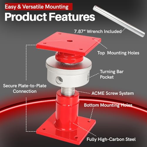 Adjustable Screw Jack Post Carbon Steel 10 Tons Max Load 16.5-23cm Height Anti-Static for Home Renovation Basement Leveling Structural Support