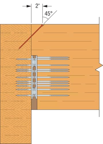 Simpson Strong-Tie SDWC15450-KT Strong-Drive SDWC Truss Screw, 4-1/2" Interior Wood Screws, Electrocoating, Black, (Truss Kit Includes 50 Screws, 1 Bit, 1 Guide)