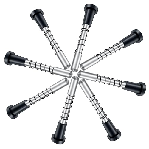 50 Pack Window Screen Plunger Latches with Caps Black - color: Black