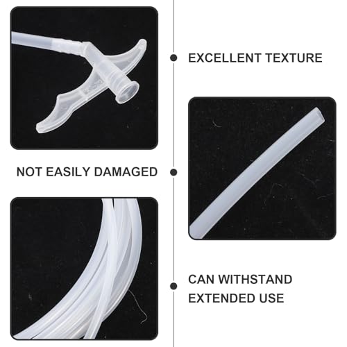 HOMSFOU Epoxy Applicator Tube 3 Extension Tubes 196.85 in Long Sealant Dispenser for Glue Grout and Epoxy Mixing in Hard to Reach Areas - size: 500.00X6.50X1.20CMx3pcs