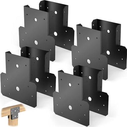 6x6 T Shaped Post to Beam Connector, T Shaped Pergola Bracket for Wood Roof
