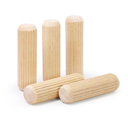 1/2" x 1-3/4" Wooden Dowel Pins - FoDau770 Beech Wood Dowel Rods - 100 Pcs - size: 1/2" x 1-3/4"