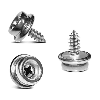 Yeebeny 100pcs Stainless Steel Boat Cover Snaps 3/8" Inch Diameter