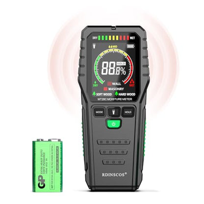 RDINSCOS Moisture Meter for Wood, Walls & Hardwood (Black_case) - color: Black_case