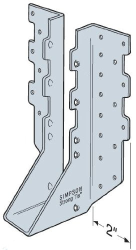 Simpson Strong-Tie HUS28 Joist Hanger 25 Pack - Heavy Duty Double Shear, Galvanized 2x8