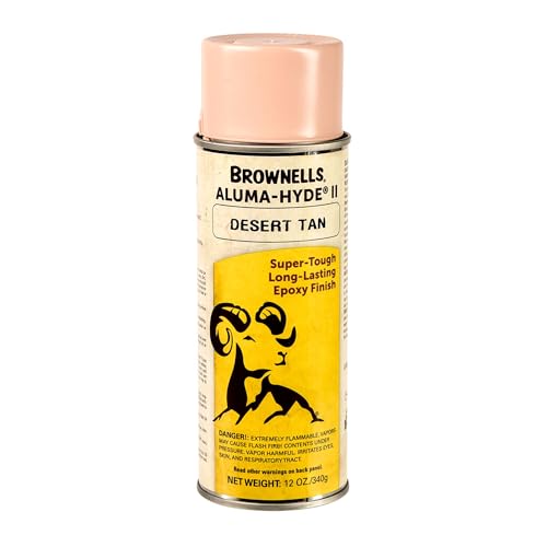 Brownells Aluma-Hyde 2 Epoxy Based Firearms Finish Aerosol Can Desert Tan - color: Desert Tan