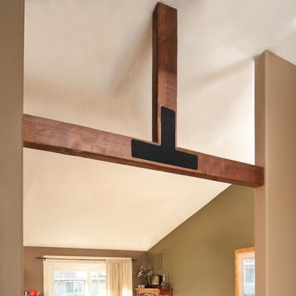 T Post Bracket 4PCS,14"x10" T Flat Mending Plate for 4x4,6x6 Lumber - style: T Shape（14X10)