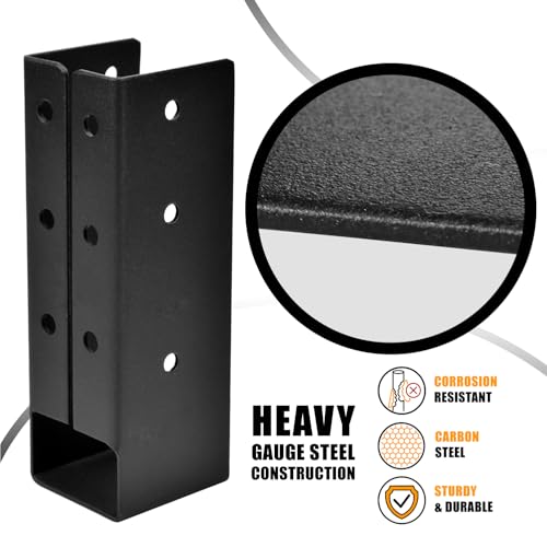 16 Pcs Concealed Beam Hangers Bracket for 2"x4" Frame Railing - size: Set 16, style: 2"x4"