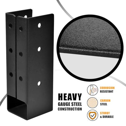 16 Pcs Concealed Beam Hangers Bracket for 2"x4" Frame Railing - size: Set 16, style: 2"x4"