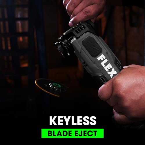 FLEX 24V Brushless Cordless Oscillating 20,000 OPM Multi-Tool Kit with 2.5Ah Lithium Battery and 160W Fast Charger - FX4111-1A - style: Multi-Tool w/2.5Ah Battery
