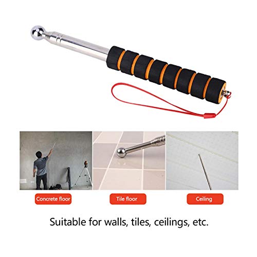 Home Inspection Hammer, Stainless Steel, Silver, Non-slip Sponge Handle, 51.18 inches