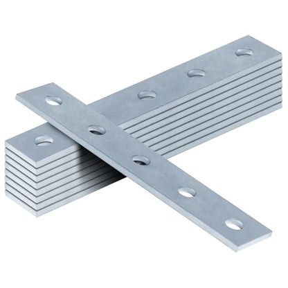 heneng 9 Pack Strut Flat Plate Hardware for 1-5/8" Strut Channel,8-5/8"L - size: Length:8-5/8"