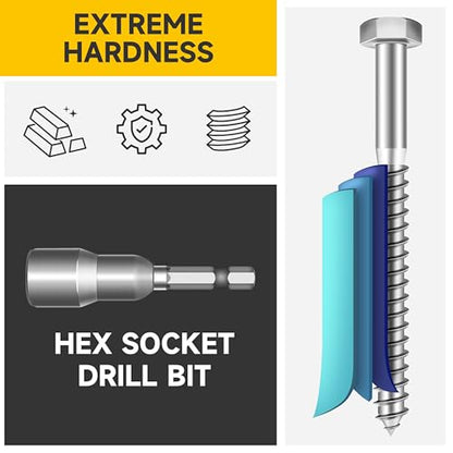 Mywish (25Sets) 1/2" x 3-1/2" Lag Bolts, 304 Stainless Steel 1/2 inch Lag Screws Bolts for Wood, Heavy Duty Hex Head with Flat Washers Bolt Kit, Bright Finish - size: 1/2 x 3-1/2"
