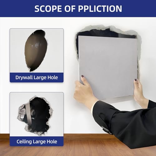Drywall Repair Kit with 16"x16" Panel - Large Hole & Ceiling Patch - style: 16" Professional Kit