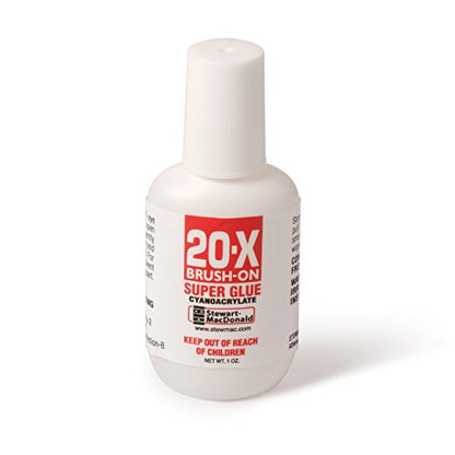 StewMac Brush On Super Glue 1oz, Medium Viscosity Guitar Binding Glue - size: Brush-on No. 20 Medium