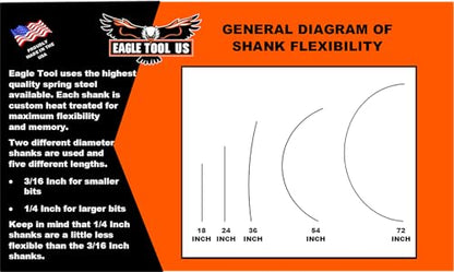Eagle Tool US EA37536 Installer Drill Bit, Auger Style, 3/8" x 36" - size: 3/8 in., style: 36 in.