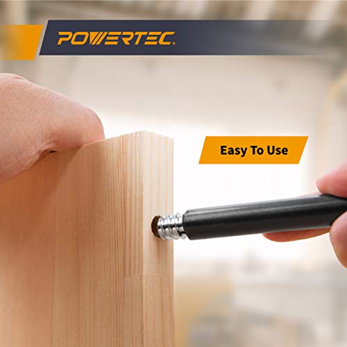 POWERTEC 71380 T-Wrench | 3/8 16 Threaded Insert Installation Tool w/T-Shape Handle - size: 3/8"-16, style: T Wrench