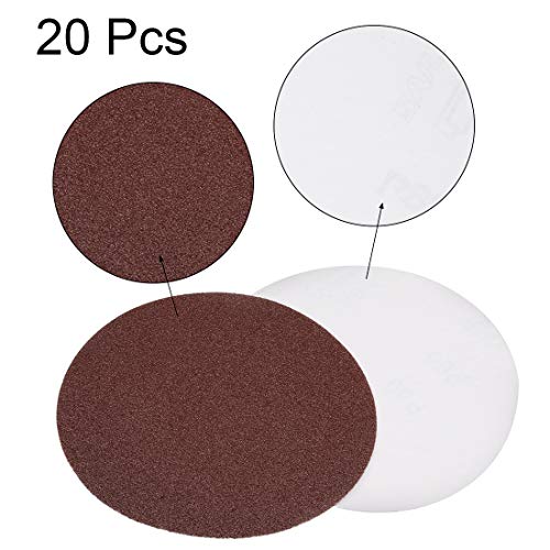 uxcell 6" PSA Sanding Discs 60 Grits Self Stick Aluminum Oxide Sandpaper for Random Orbital Sander Wood Metal Dry Polishing 20pcs - style: 60 Grit