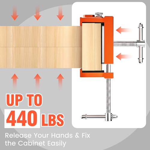 ECY Cabinet Clamps, Cabinet Face Frame Alignment Tool, 4 Pack, Orange - color: Orange - 4 Pack