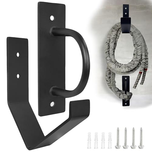 Heavy Duty Battle Rope Anchor Kit Wall Mount - size: Large