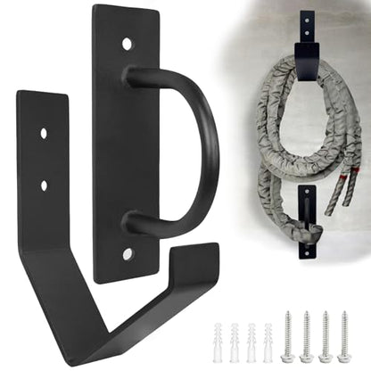 Heavy Duty Battle Rope Anchor Kit Wall Mount - size: Large