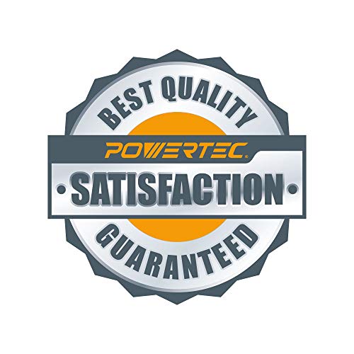POWERTEC Sanding Block w/ 40 Sheets Hook and Loop Sandpaper (40, 80, 120, 180 Grit, 10 Each) for Woodworking, Sanding Tool for Wood, Crafts, Auto Body, Paint, Drywall (71435)