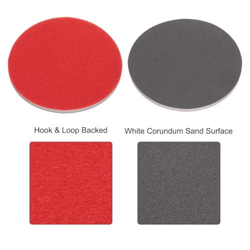uxcell 10pcs 1500 Grit Sanding Sponge 5" Hook and Loop Sanding Disc - size: 5 Inch, style: 1500 Grit