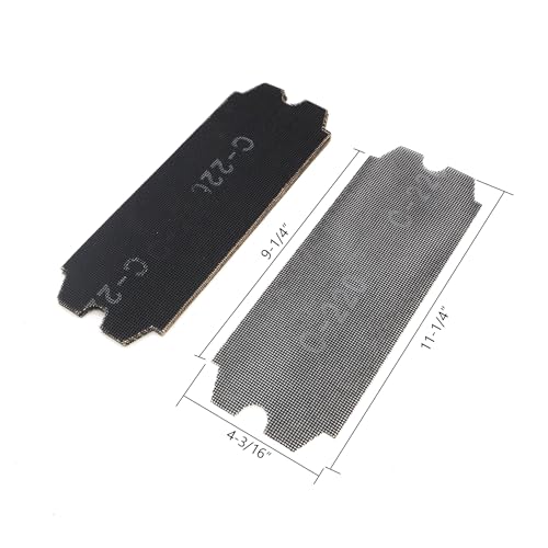 SCOTTCHEN Drywall Sanding Screen Mesh Sheet 4-3/16" x 11-1/4" Grit #220-12pcs - style: #220-12pcs