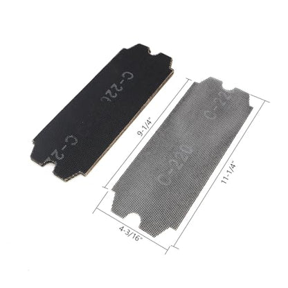 SCOTTCHEN Drywall Sanding Screen Mesh Sheet 4-3/16" x 11-1/4" Grit #220-12pcs - style: #220-12pcs