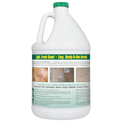 Simple Green Multi-Surface Floor Care - Cleans Hardwood, Vinyl, Laminate, Tile, Concrete and Other Wood - pH Neutral Floor Cleaner 1Gal - size: 128 Fl Oz (Pack of 1)