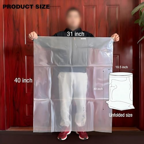 6 Pcs dust collector bags 3.5mil 19.5" diameter (31" width x 40" length) - color: 6 Pack