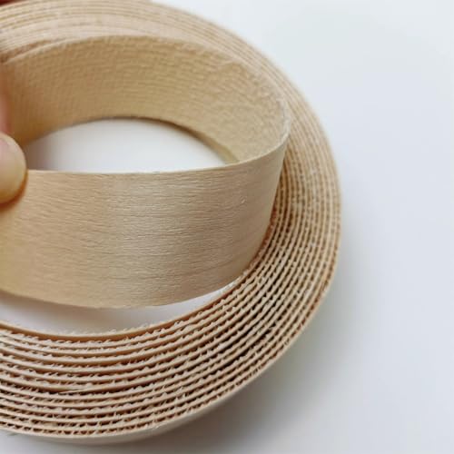 Real Maple Wood Veneer Edge Banding Tape,1 inch×13ft Preglued Iron On Edging Band Roll with Self Hot Melt Adhesive, Prefinished Flexible Edgebanding Strip for Laminate Furniture Cabinet Repair - style: Maple