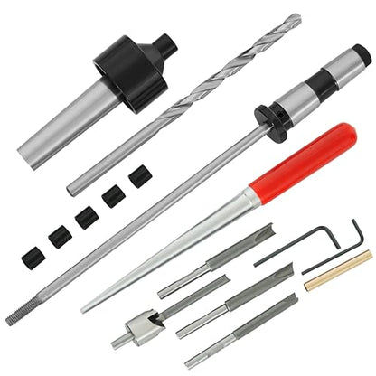 Pen Making Tools Set: Pen Mandrel Saver, 7pc Universal Barrel Trimming System, Pen Tube Insertion Tool for Woodturning Lathes MT2
