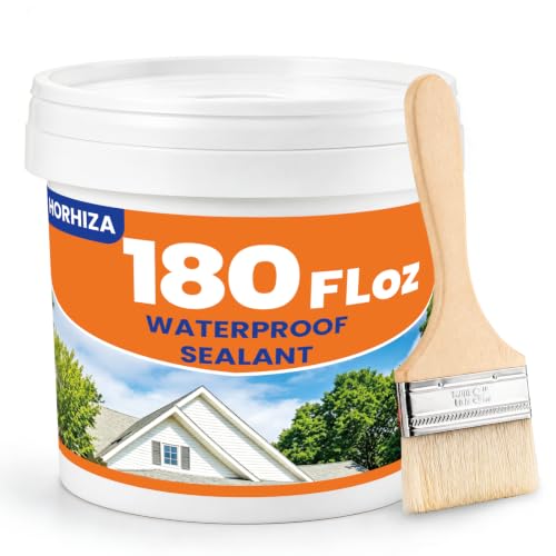 180 Oz Transparent Waterproof Sealant,Clear Water-Based Leak Repair Coating - size: 180 Fl Oz