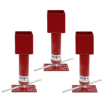 BISupply Screw Jack Post 3 Pack - Temporary House Jacks for Leveling 4x4 Crawlspace Basement Shore Beams - size: 3 Pack