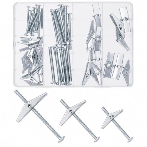 28 Pcs Toggle Bolts for Drywall, Heavy Duty Butterfly Wall Anchors