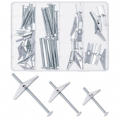 28 Pcs Toggle Bolts for Drywall, Heavy Duty Butterfly Wall Anchors