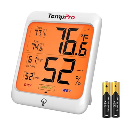 TempPro TempAir Digital Hygrometer Indoor Thermometer for Home